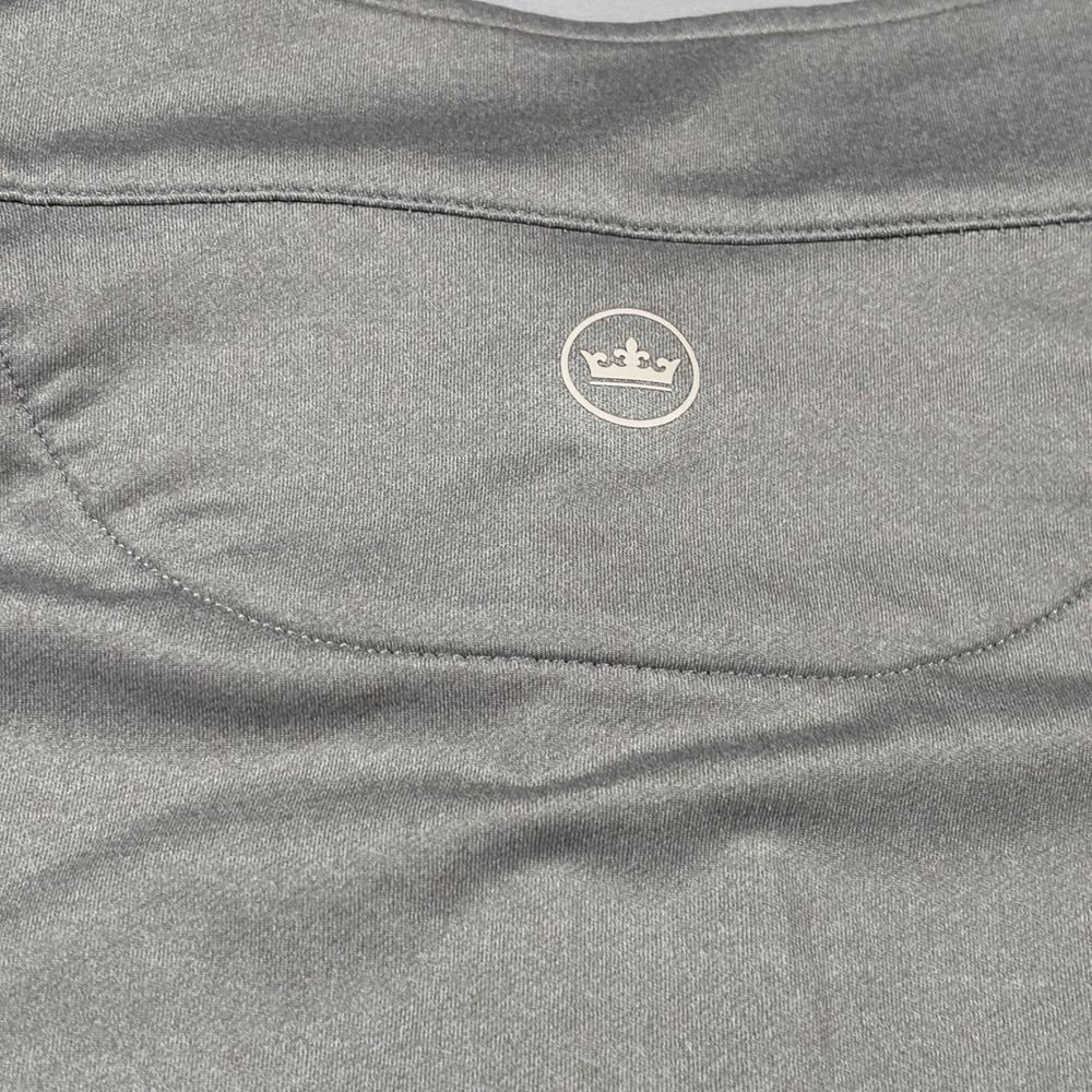 Peter Millar Quarter Zip Pullover Mens XXL Gray Performance Golf Long Sleeve Top - Picture 6 of 11